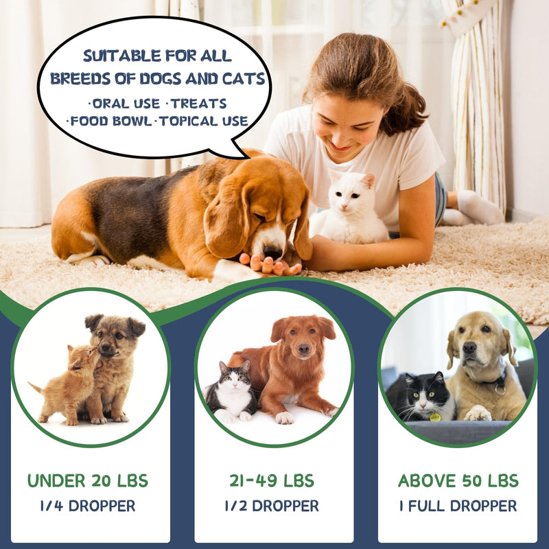 Hemp Oil for Dogs High Potency Pet Herbal Supplement for Hip and Joint