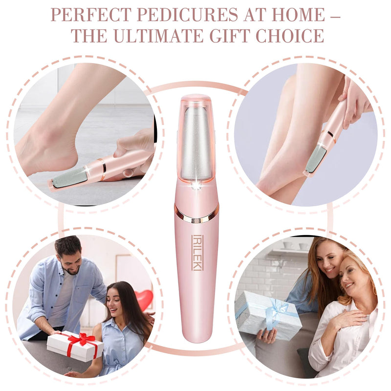 Upgraded Electric Callus Removers for Feet, Electric Foot Callus Remover, Rechargeable Portable Electronic Foot File Pedicure Tools, Professional Pedi Feet Care for Dry/Dead Skin, for Feet & Hands Pink - BeesActive Australia