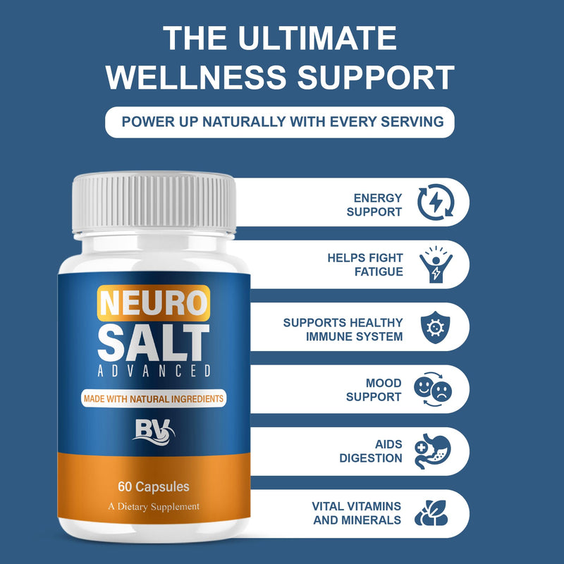 Neuro Salt Advanced Premium Nootropic Pills (2 Pack - 120 Capsules)