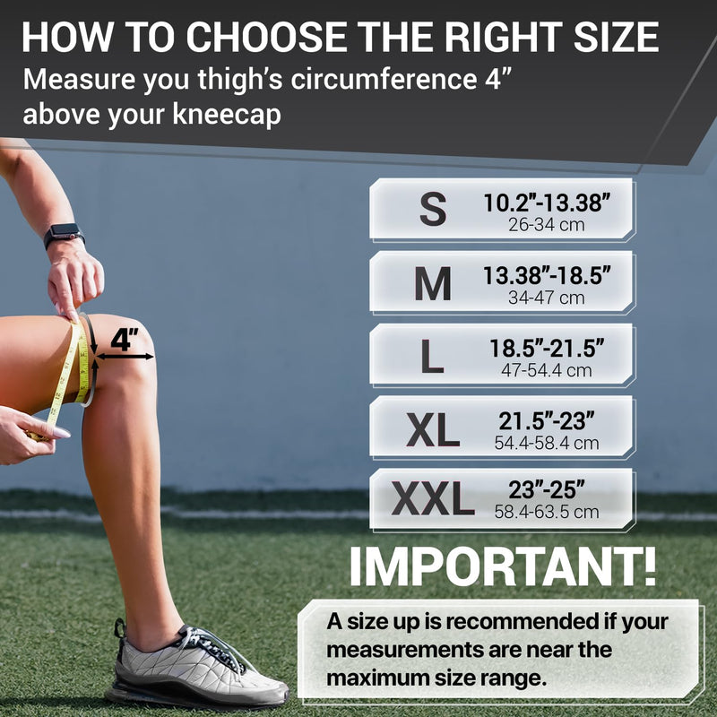 DR. BRACE ELITE Knee Brace with Side Stabilizers & Patella Gel Pads for Maximum Knee Pain Support and fast recovery for men and women-Please Check How To Size Video (Mercury, Medium) Mercury