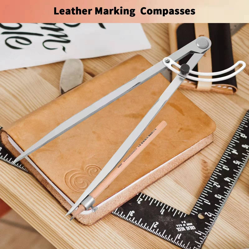 20 inch Compass for Woodworking, Compass for Geometry, Precision Woodworking Compass with Wing Divider and Pencil Holder, Large Compass for Geometry, Woodworking Compass, Drafting, Drawing Compass 20in - BeesActive Australia