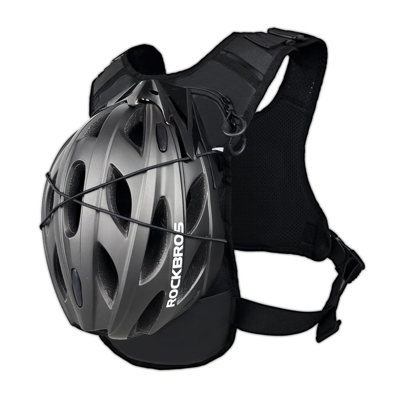 Running Vest 2L Water Bladder for Men & Women, Lightweight Breathable Reflective Design, Adjustable Shoulder Straps with Phone Pocket, Ideal for Cycling & Mountain Sports Black F - BeesActive Australia