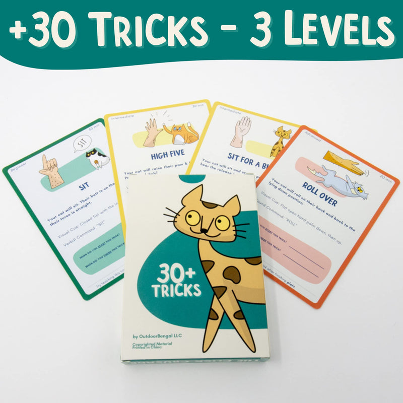 The Click Crusade (Cat Training Card Game Guide to Clicker Training for Cats for Teaching Tricks, Improving Communication and Bonding with your Kitten (Clicker not included) Main Deck - BeesActive Australia