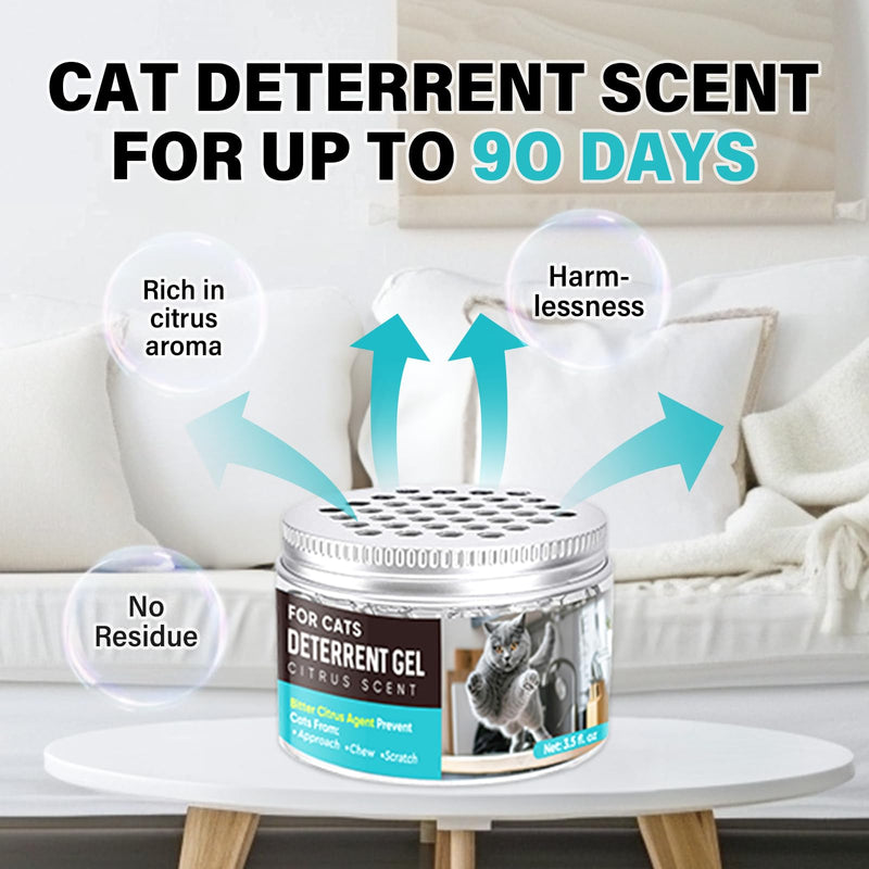 Cat Deterrent Gel, Cat Repellent Indoor, Cat Scratch Deterrent for Pet Behavior Training, Prevent Cats Scratching Furniture, Sofas, Curtains & Plants - BeesActive Australia