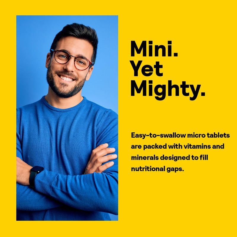 Nature's Life Mighty Mini Vite - Daily Multivitamin for Women and Men - Vitamin D and B Complex - Immunity and Energy Metabolism Support - Lab Verified - 120 Servings, 240 Micro Tablets | Daily Multivitamin for Energy & Immune Support - Vitamin D, Vita...