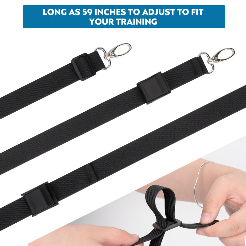 Hikeen Swimming Parachute Resistance Set Training Equipment with 3 Parachute & Adjustable Length Swim Belts for Adults 1 Set