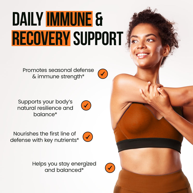 VitaRaw Immune Support Vitamins - Elderberry with Zinc, Vitamin C, and Garlic for Adults - Sambucus Black Elderberry Capsules & Echinacea Immunity Renewal Complex