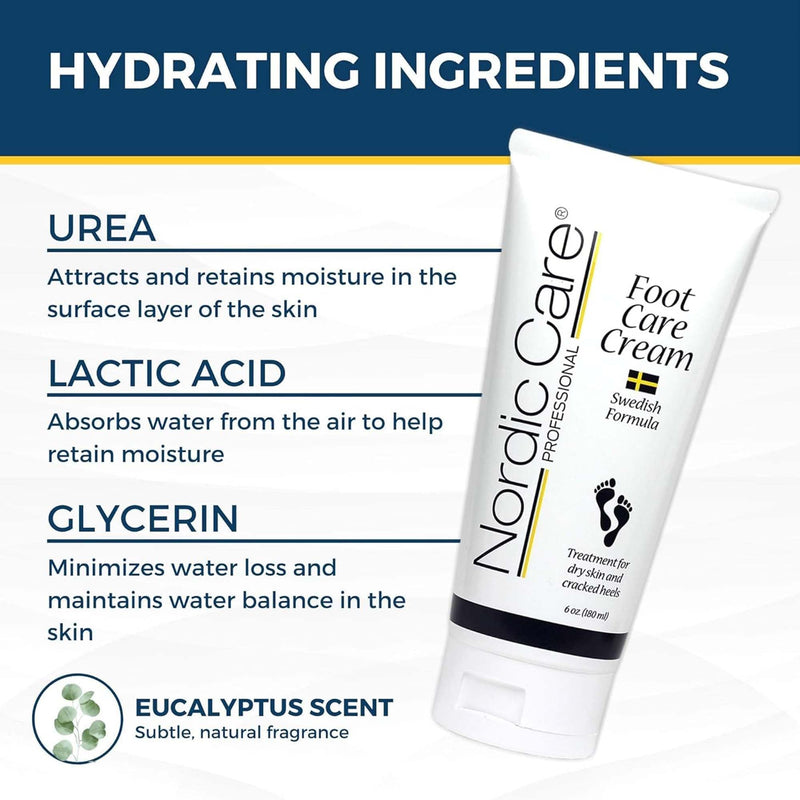 Nordic Care Foot Care Cream 6 oz. (Pack of 2) 6 Ounce (Pack of 2)