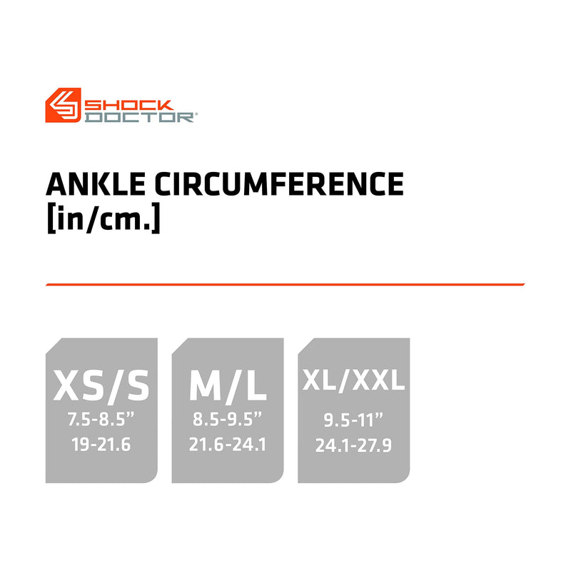 Shock Doctor Low Profile Ankle Brace with Figure-8 Strap for Strong Support. Made for Cleats/Athletic Shoes. Fits Left or Right (X-Large/XX-Large) X-Large/2X-Large (Pack of 1) - BeesActive Australia