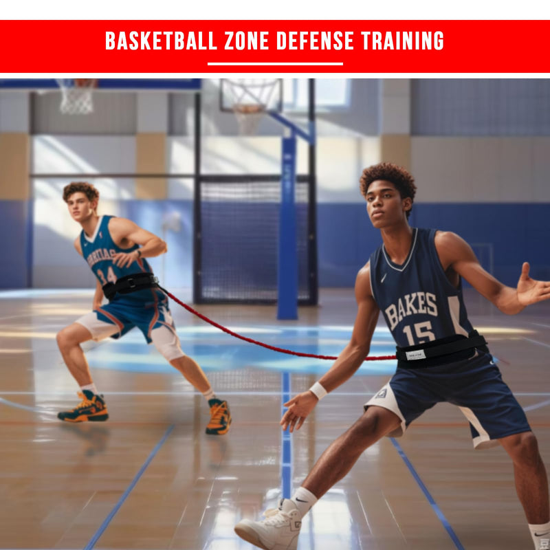 Zone Defense Resistance Band Belt Trainer Kit 1 Pc Widened Belt 1 Pc 2-Meter Resistance Band Basketball Training Equipment Men-to-Men Defense Training Improve Collaborative Defense Speed - BeesActive Australia