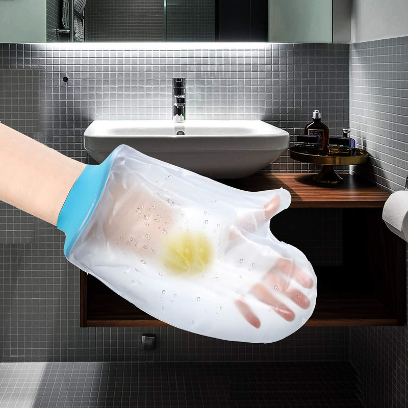 Asunby Waterproof Hand Cast Covers for Shower Adult Bath Watertight Wrist Wound Protector Resuable Bandage Sleeve Bags for Broken Hand, Wrist, Fingers, After Surgery Burns Adult/Kids Hand - BeesActive Australia