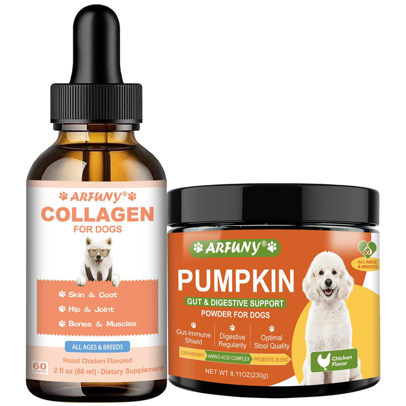 Dog Pumpkin Powder & Dog Collagen Drops