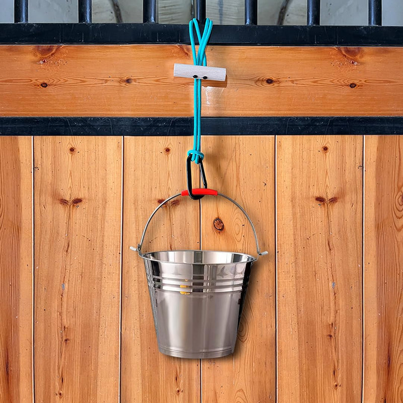 Horse Bucket Strap,Premium Heavy Duty Outdoor Carabiner,Adjustable Polypropylene Rope, Used for Horse Hay Net,Water Bucket,Pack of 2 - BeesActive Australia