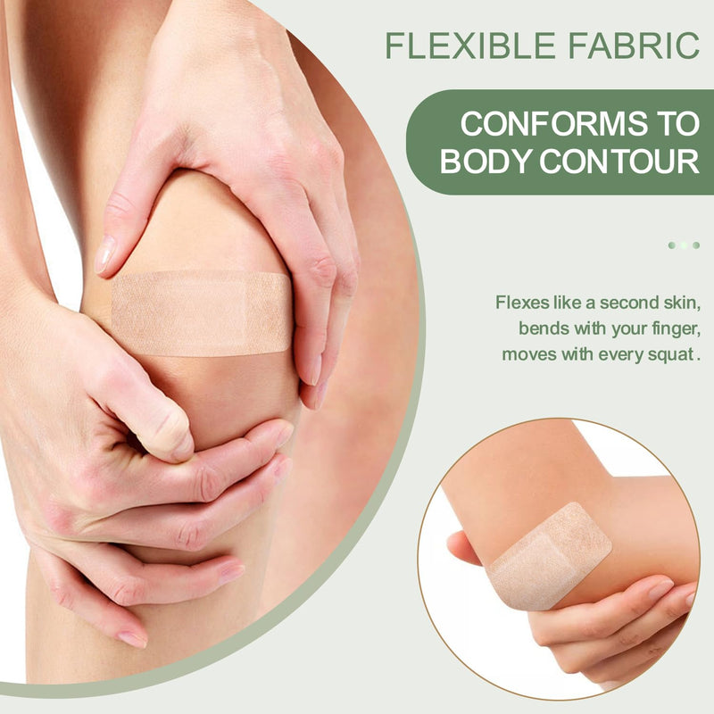 Silicone Bandages for Sensitive Fragile Skin - 2" x 4" 20 Counts & 3/4" x 3" 60 Counts