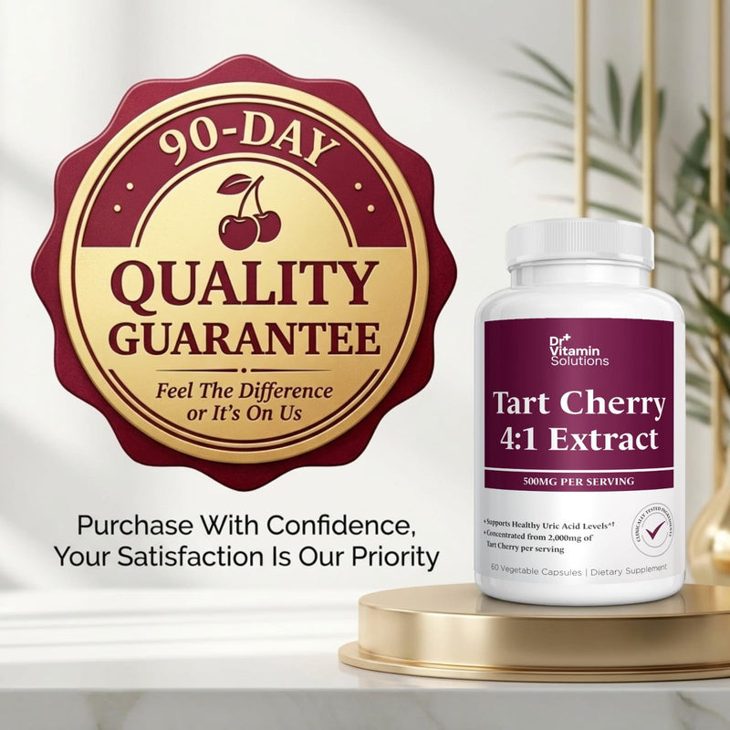 Tart Cherry Extract Capsules 2000 mg - Joint and Sleep Support Supplement | 4:1 Concentrated Formula, Uric Acid and Antioxidant Support, 60 Vegetable Capsules, 30 Day Supply, Non-GMO, Made in USA