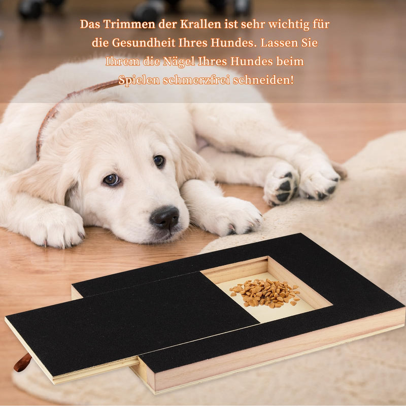 Scratching Board for Dogs with Treat Box 35x25x3cm, Scratch Pad for Nails, Stress-Free Pet Nail File Board, Alternative Claw Grinder for Dogs Nail Care - BeesActive Australia