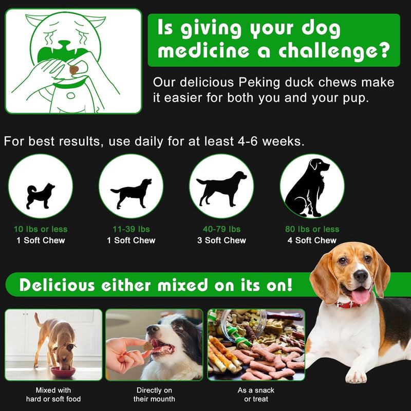 Bailey & buddies Calming Dog Treats - 100% Natural Soft Chews Reduce Stress, Fear, Barking, Aggression. Soothes Anxiety for All Breeds & Adult Ages for Small, Medium & Large Dogs