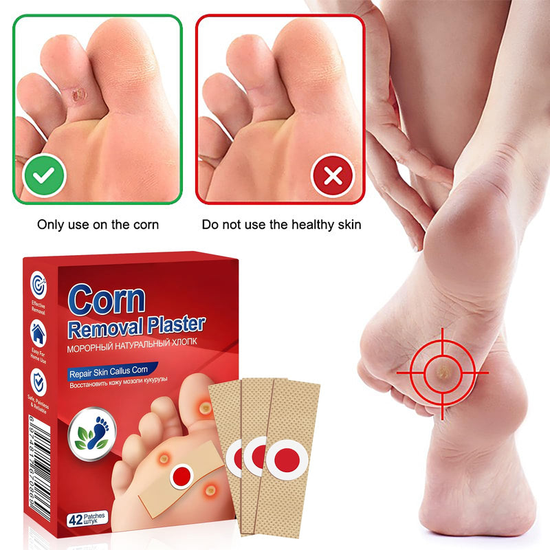 Corn and Callus Remover for Toes and Feet - Extra Strength 40% Salicylic Acid Nursing Pads-Formulated With a Safe Formula to Effectively Remove Corns and Calluses（42 Pack） - BeesActive Australia
