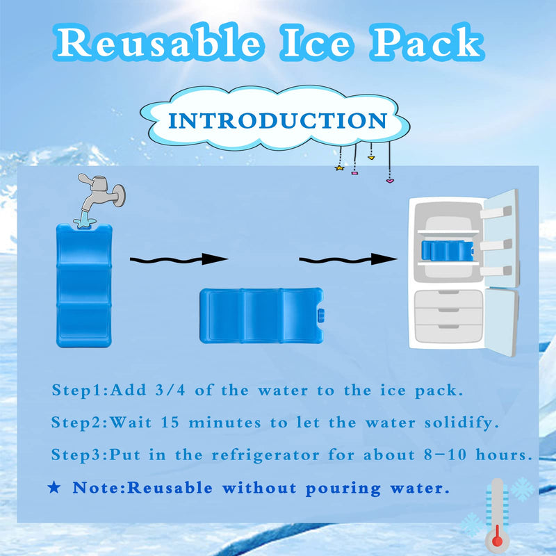 3 Pack Breastmilk Ice Pack,Reusable Ice Packs for Breastmilk Storage,Bottle Ice Packs for Breast Milk,Baby Bottles,Meal,Keeps Breast Milk Fresh - BeesActive Australia