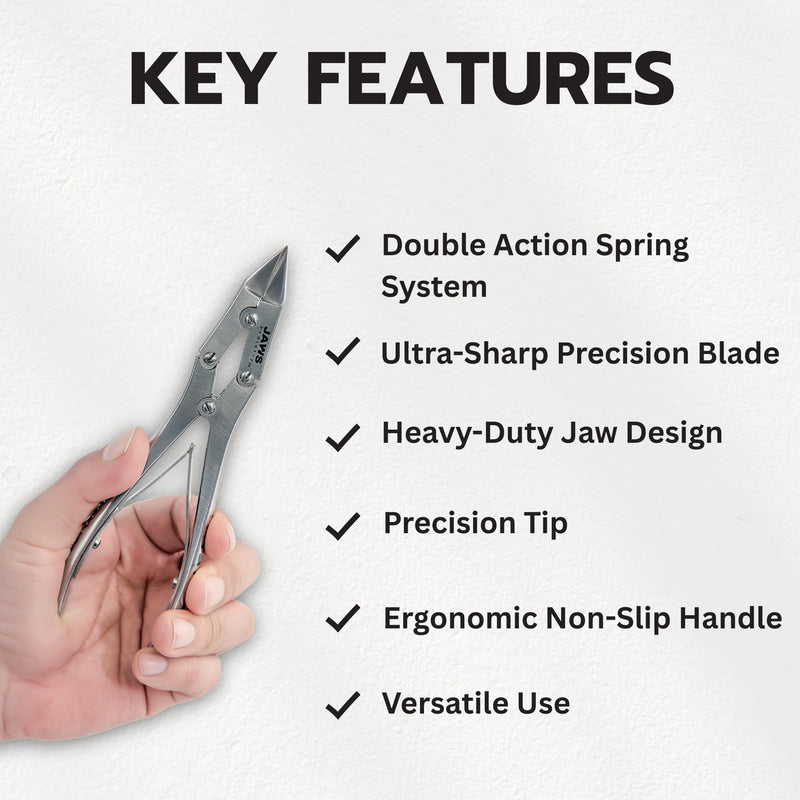 Surgical-Grade Toe Nail Clippers - Heavy Duty Double Action Mycotic - Jaws Podiatry Stainless Steel Toenail Clippers for Thick Toenails - Ingrown Cuticle Nippers - Manicure Pedicure Tools
