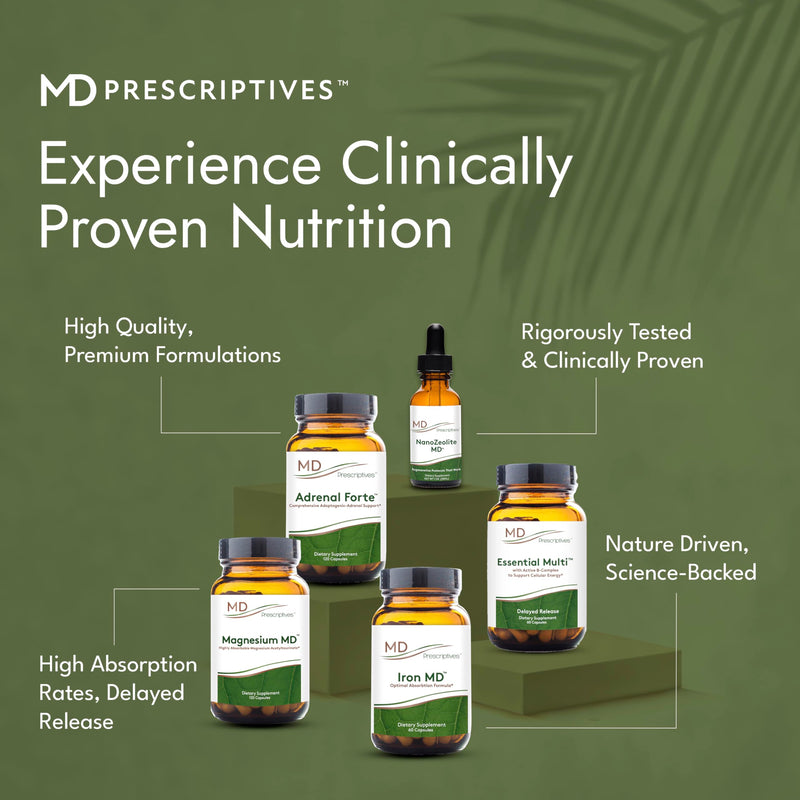 MD Prescriptives - Essential Multi (Delayed Release) - Multivitamin Mineral Complex Supplement for Enhanced Hormone Support - 60 Capsules 60 Count (Pack of 1)