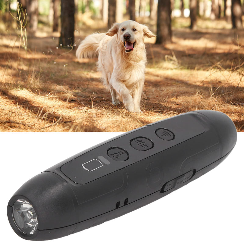 Ultrasonic Anti Barking Device, 3 Modes Dog Barking Control Device with High Bright Flashlight Humane No Bark Device for Training Indoor Outdoor