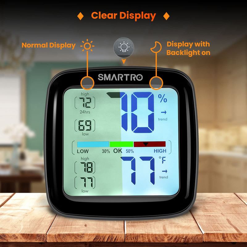 SMARTRO SC42 Professional Digital Hygrometer Indoor Thermometer Room Humidity Gauge Pro Accuracy Calibration 1
