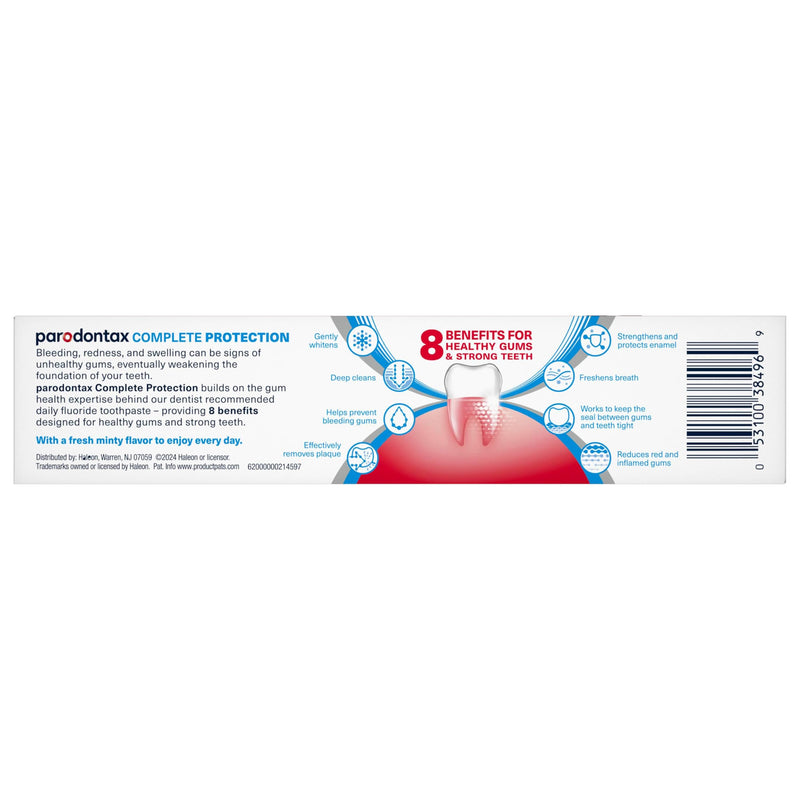 Parodontax Complete Protection Toothpaste, Pure Fresh Mint, 3.4 oz x 3 3.4 Ounce (Pack of 3)