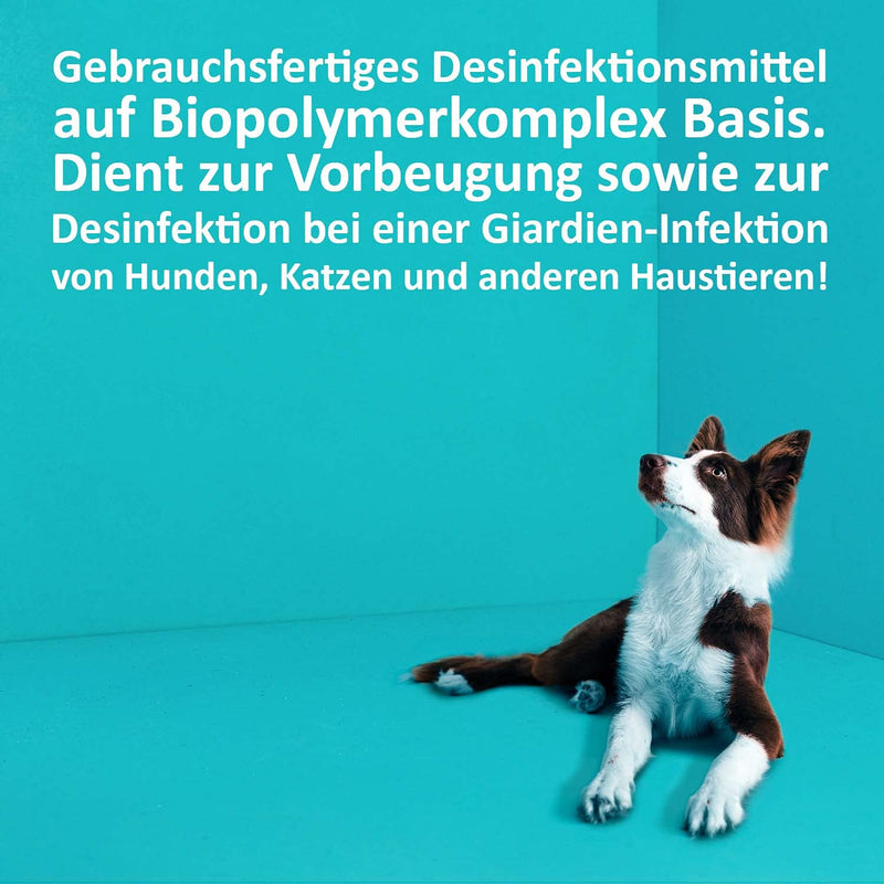 Green Hero Giardia EX Disinfectant Spray for Dogs & Cats 500ml | Highly effective against Giardia, bacteria, viruses & fungi | Dermatologically tested for disinfection of animals and the environment - BeesActive Australia