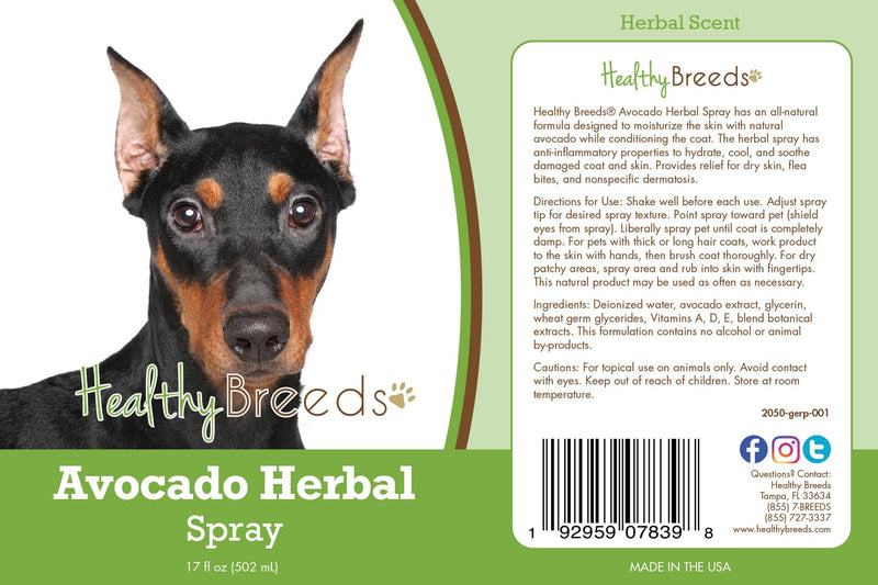 Healthy Breeds German Pinscher Avocado Herbal Spray 17 oz
