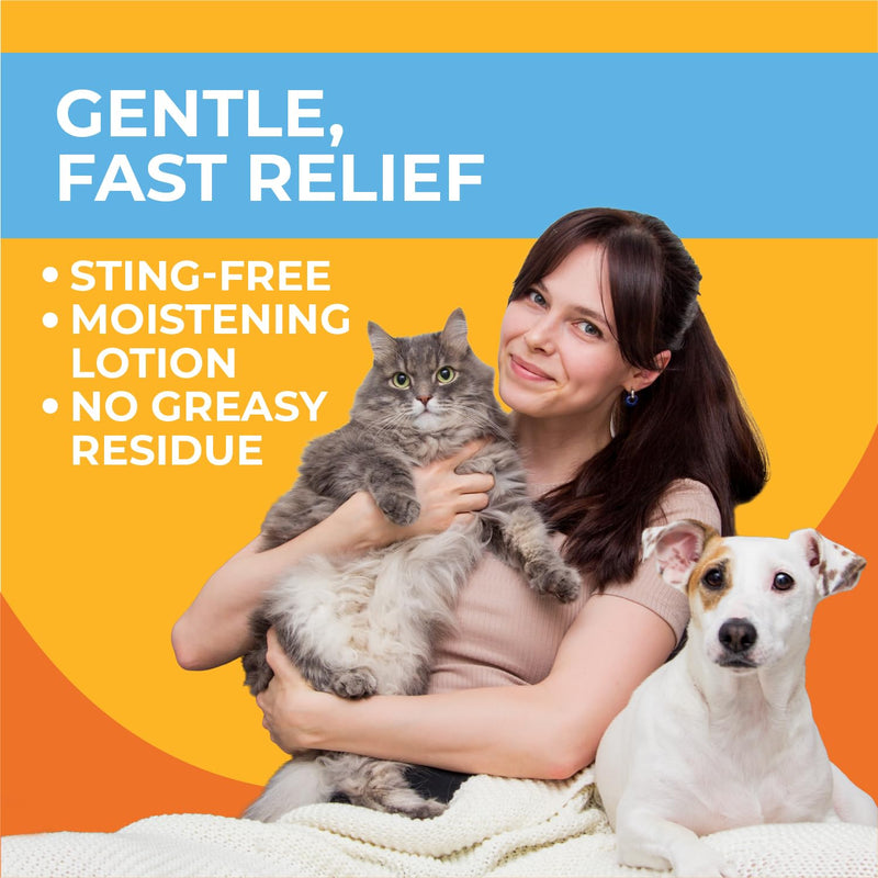 Paw Science Anti-Itch Hydrocortisone Moisturizing Lotion for Dogs & Cats – Hot Spot Treatment, Dog Itching Skin Relief, Itchy Hotspots Cream, Medicated Ointment for Irritation & Rash