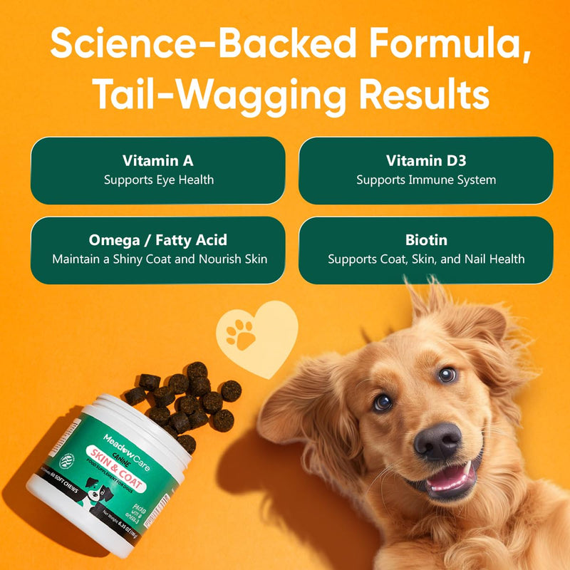 Allergies & Immune to Supports Allergy Relief & Healthy Immune System & Skin and Coat to Support Healthy Skin, Reduce Shedding, and Improve a Glossy, Shiny Coat, Bundle for Dogs