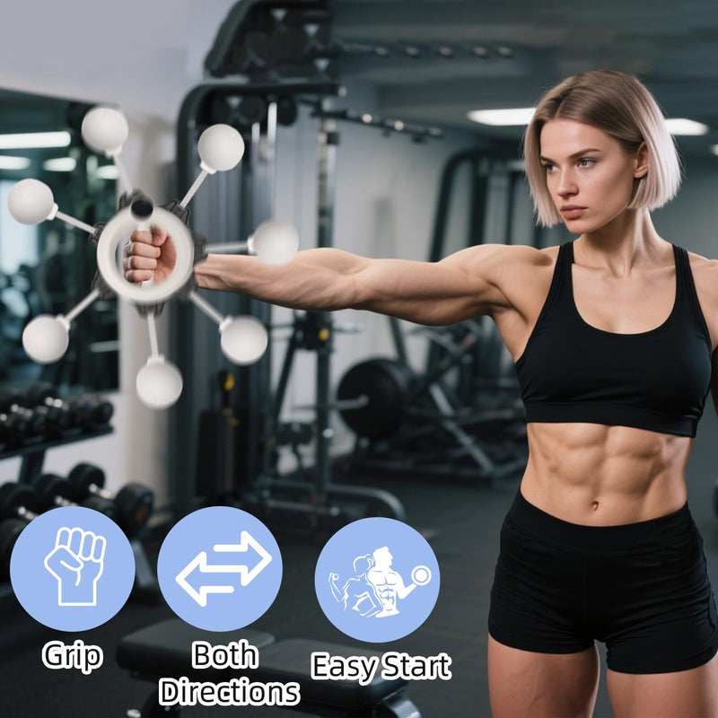 360° Hand-Crank Forearm Trainer, Arm Workout Trainer For Men And Women, Upper Body Workout Equipment For Arms, Shoulders & Chest, Ideal For Home, Gym & Outdoor Training, Great Gift Fitness Enthusiasts - BeesActive Australia