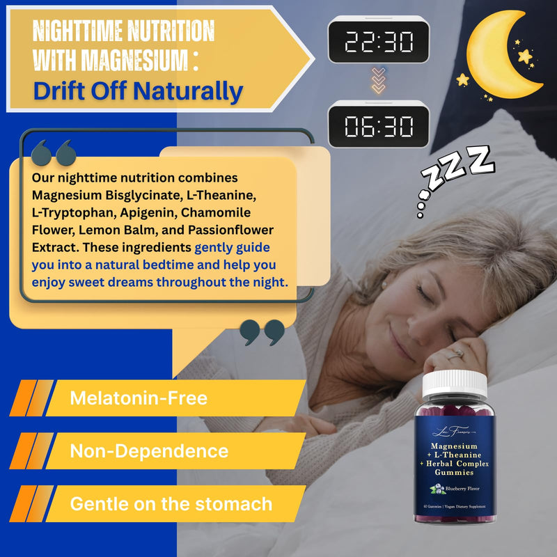 Day & Night Multivitamin Gummies for Women 40+ - 24 Hours Supplement with Methyl B Complex Vitamins, Magnesium Glycinate, L-Theanine, Omega3 for Daytime Energy & Nighttime Zzz - Vegan, Sugar-Free