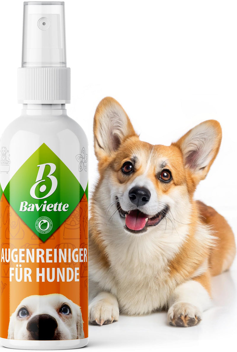 Baviette Dog Care – 100 ml Gentle Eye Area Care Spray for Dogs – Probiotic-Inspired with Microorganisms – Odourless, Alcohol-Free & pH-Neutral Eye Care