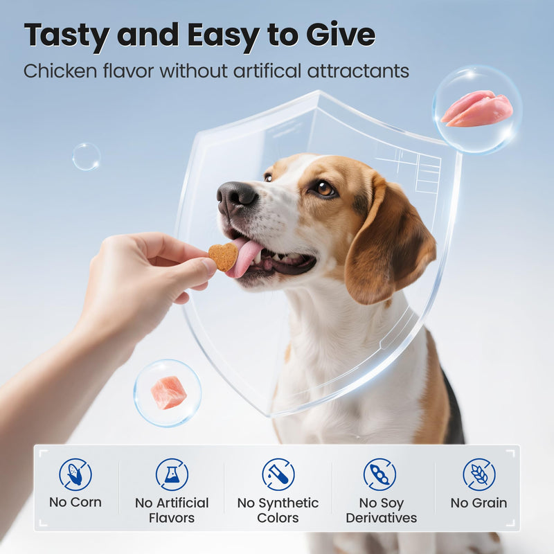 Glucosamine for Dogs Hip and Joint Supplement Soft Chews, Chondroitin Joint Supplement with MSM, Green-lipped Mussels for Small Medium & Large Dogs -100 Ct