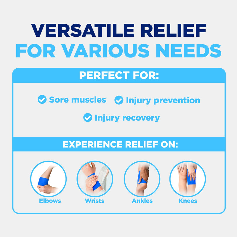 ICEE Tape – Self-Adhering Compression Wrap, Instant Cooling Sensation, No Refrigeration Needed (Blue) Blue - BeesActive Australia
