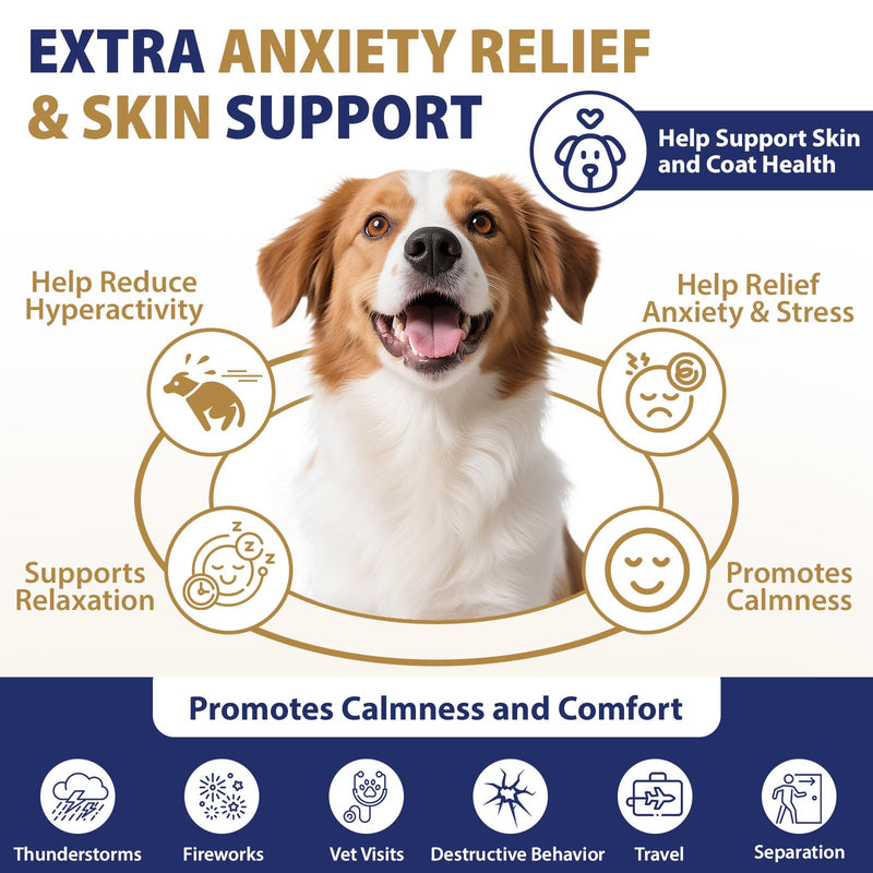 Hip and Joint Supplement for Dogs 200 Dog Calming Chews with Glucosamine, Chondroitin, Msm, Omega3, Melatonin for Senior Dogs Anxiety Pain Relief Anti Inflammatory Small/Medium/Large Dog -Chicken
