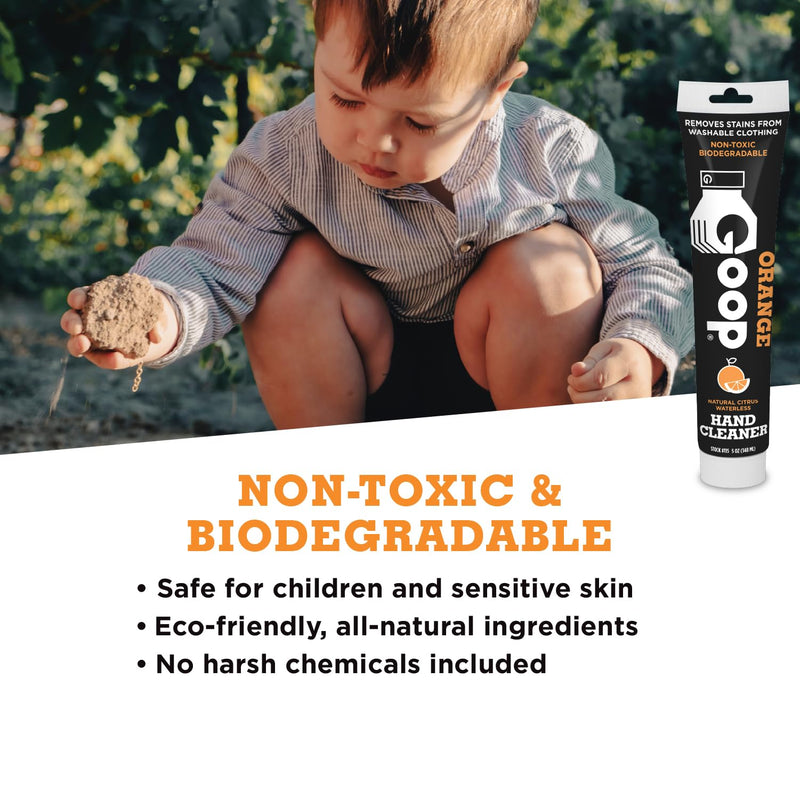 GOOP Orange Multi-Purpose Waterless Hand Cleaner and Stain Remover - 5 oz Tube - BeesActive Australia