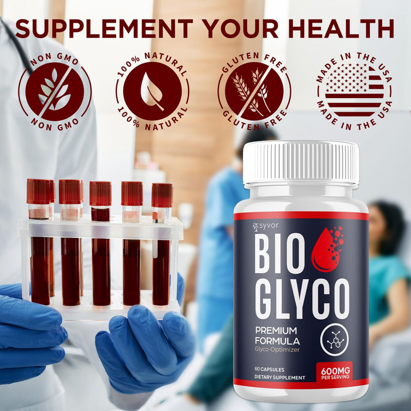 Bio Glyco Capsules, Official Bio Glyco Supplement Formula (60 Capsules)