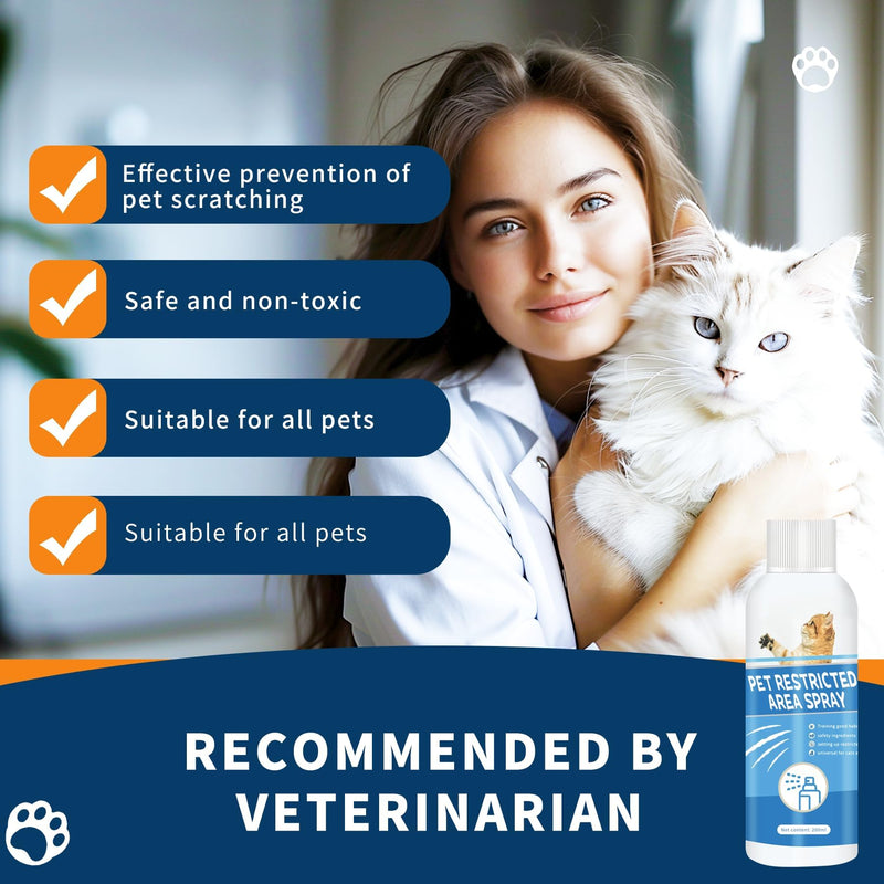 Cat Deterrent Spray: 200ML Cat Repellent Indoor for Cat and Kitten, Cat Scratch Deterrent for Furniture, Effective Cat Repellent Spray Training Aid for Furniture, Curtains, Sofas, Indoor & Outdoor - BeesActive Australia