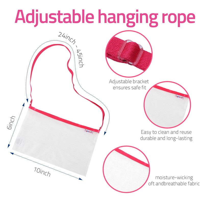 Mastectomy drainage pouch and Shower for Support Adjustable Comfort Pink 1 - BeesActive Australia