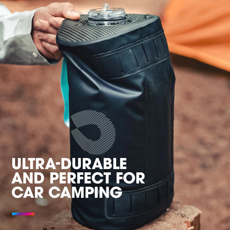 Hydrapak Expedition - Collapsible BPA & PVC Free Water Storage Bag (8L/270oz) - Chasm Black - BeesActive Australia