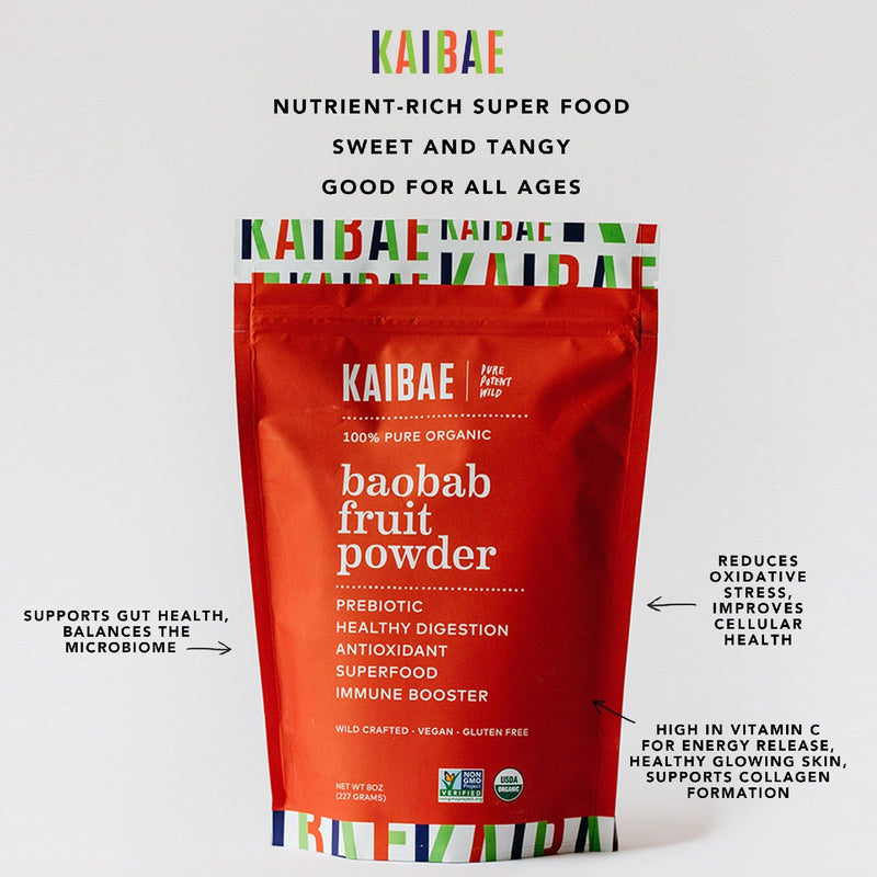 Organic Baobab Powder | Fiber & Vitamin C for Immune & Gut Health, 16 oz. 8 Ounce (Pack of 2)