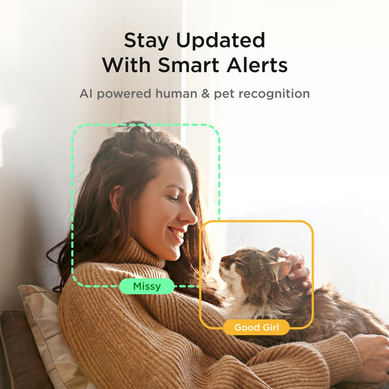 Petcube Cam 360 Camera Interactive WiFi Pet and Home Security Pan-Tilt Camera with Phone App, 1080p HD Video, 360° Rotation, Night Vision, AI Alerts Cam 360 – Camera Only - BeesActive Australia