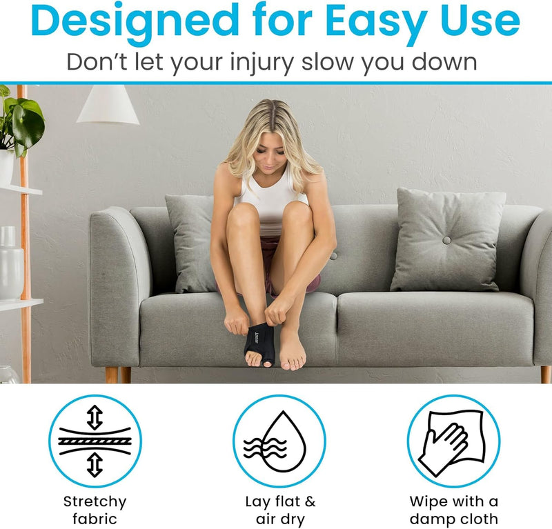 Arctic Flex Foot Ice Pack (Pair) Toe Wrap for Bunion, Plantar Fasciitis, Hallux Valgus, Gout, Swelling & Injuries - Cold & Heat Gel Therapy for Joint Pain Relief & Feet Recovery - Reusable Compression - BeesActive Australia