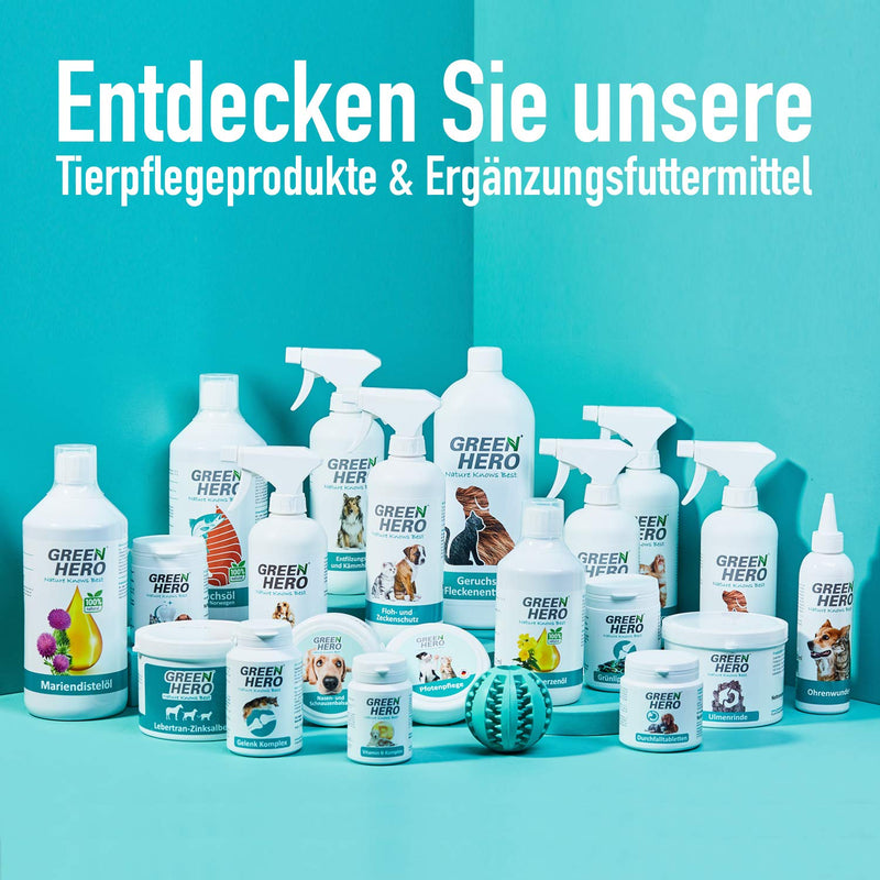 Green Hero Giardia EX Disinfectant Spray for Dogs & Cats 500ml | Highly effective against Giardia, bacteria, viruses & fungi | Dermatologically tested for disinfection of animals and the environment - BeesActive Australia