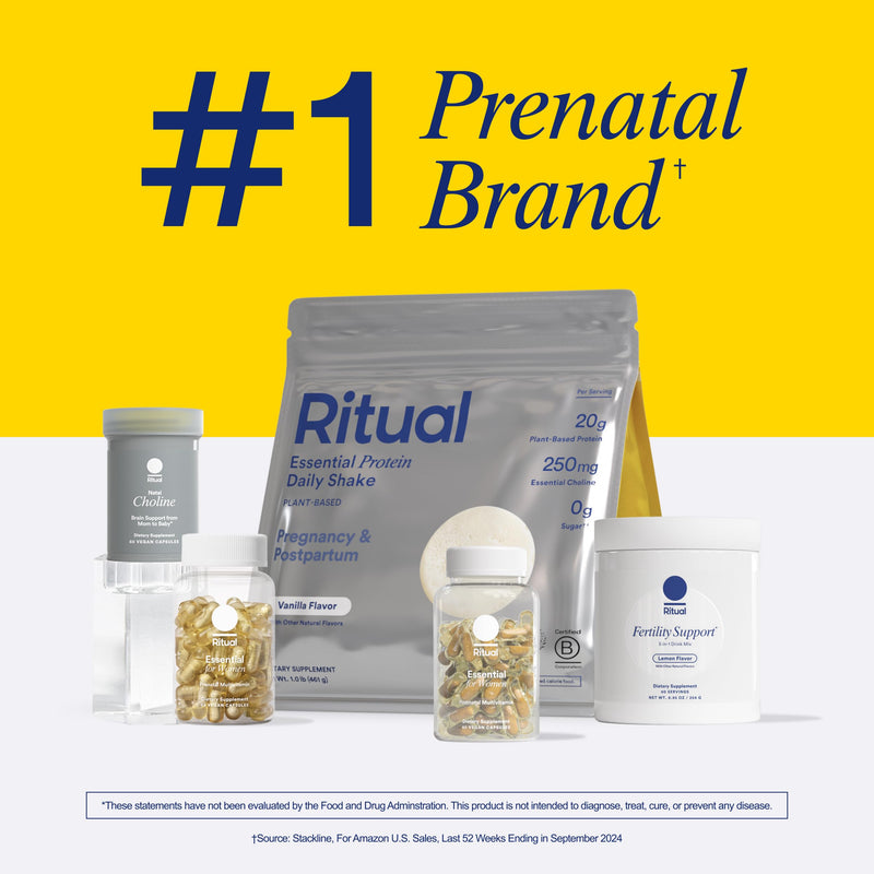 Ritual Natal Choline Supplement, 550mg, Supports Baby‚Äôs Cognitive Function When Taken During Pregnancy and Choline Content in Breastmilk*, 30 Day Supply