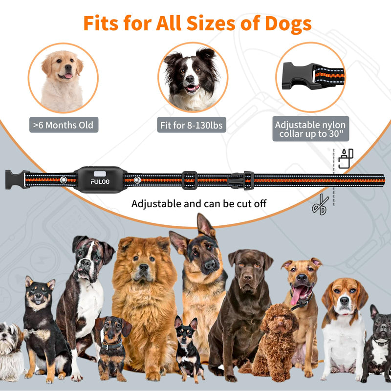 Dog Shock Collar with Remote and Led, 3300FT Dog Training Collar for 8-130Lbs Small Medium Large Dogs, IPX7 Waterproof Electric Collar with Beep, Vibration & Safe Shock, E-Collar for Dogs Training - BeesActive Australia
