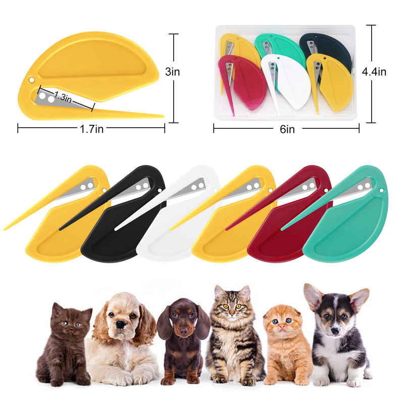 6 Pcs Knotting Comb, Knotting Comb For Dogs, Knotting Comb For Cats, Pet Knot Opener, Pet Knotting Comb, Cat Knot Remover Tool, May Efficiently On Pet Fur Remove Knots, Tangles, By Mcykcga - BeesActive Australia
